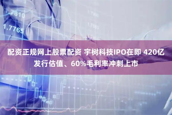 配资正规网上股票配资 宇树科技IPO在即 420亿发行估值、60%毛利率冲刺上市